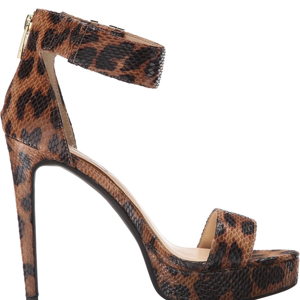 JESSICA SIMPSON Sexy Brown Leopard Print Women's Heels - Picture 7 of 11